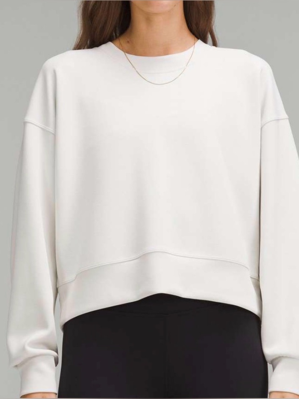 Lululemon Softstreme Perfectly Oversized Cropped Crew sweatshirt